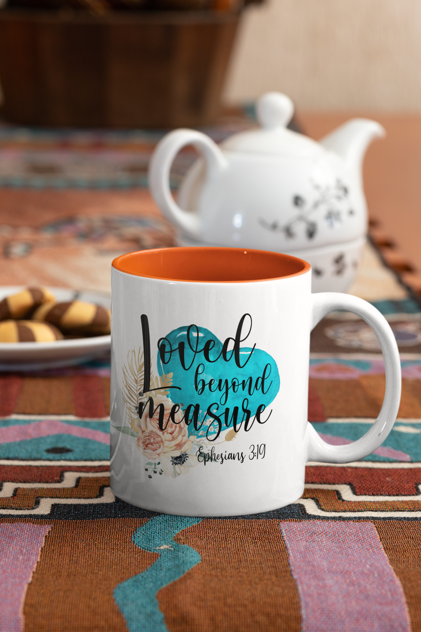 Loved Beyond Measure Ephesians 3:19 Christian Coffee Mug