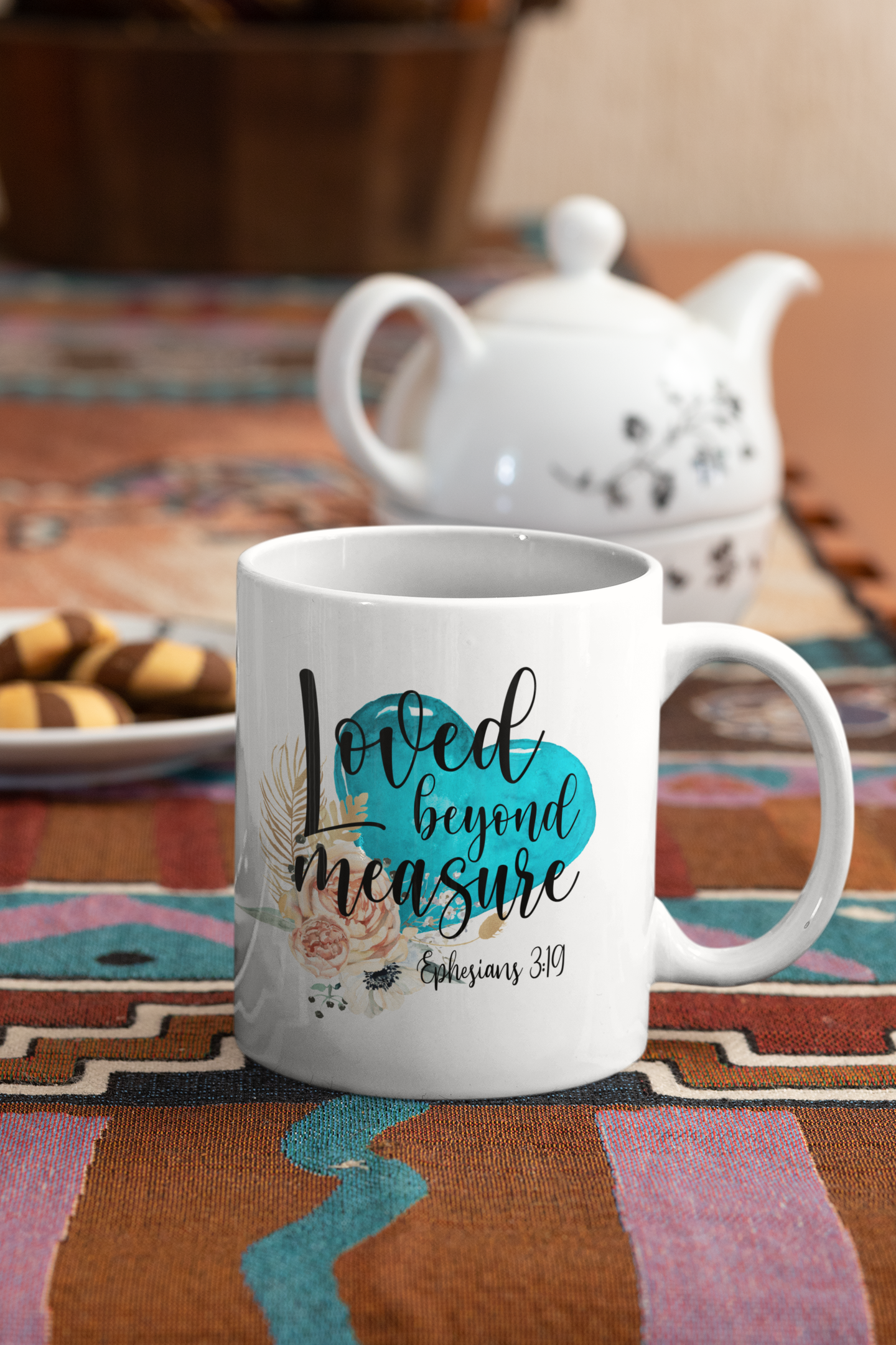 Loved Beyond Measure Ephesians 3:19 Christian Coffee Mug