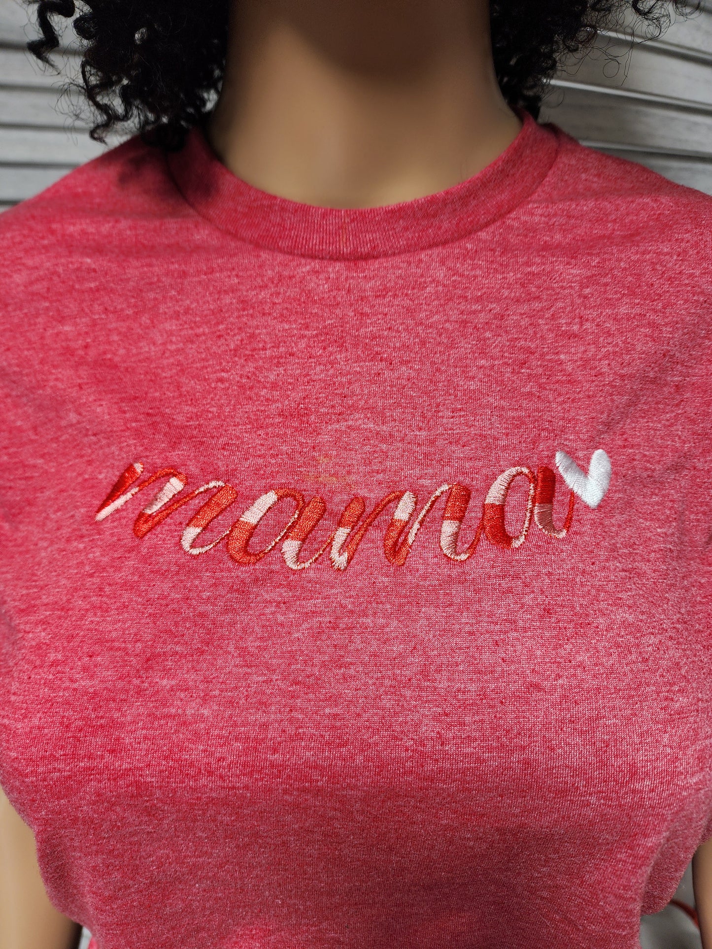 Mama-Heart Embroidered Shirt